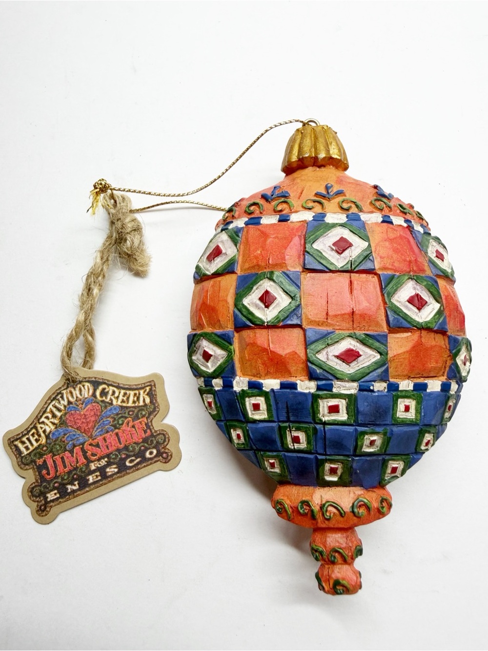 NEW Vintage Heartwood Creek Jim Shore Enesco Hand Crafted Ornament